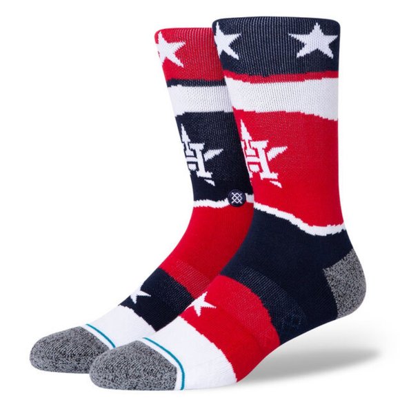 Stance Houston Astros Americana Socks Navy Blue L